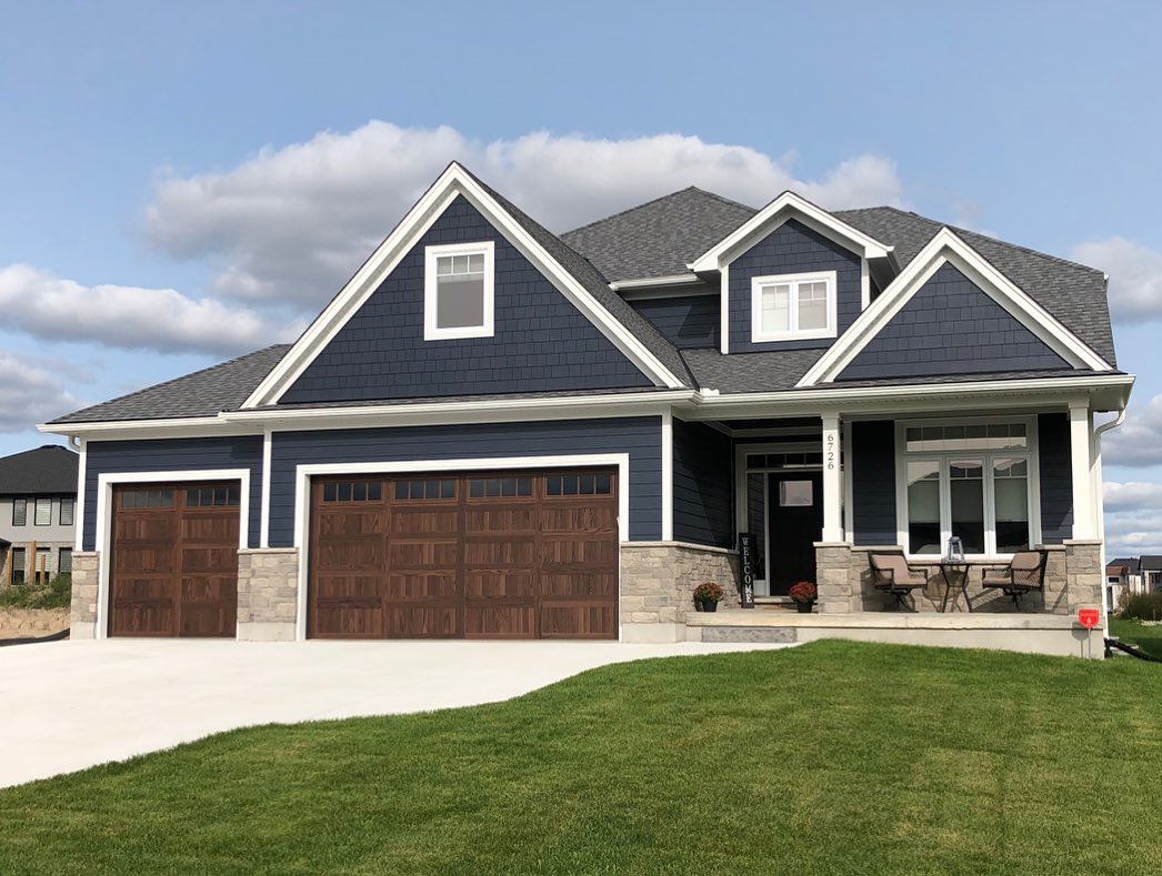James Hardie fiber cement siding on a home