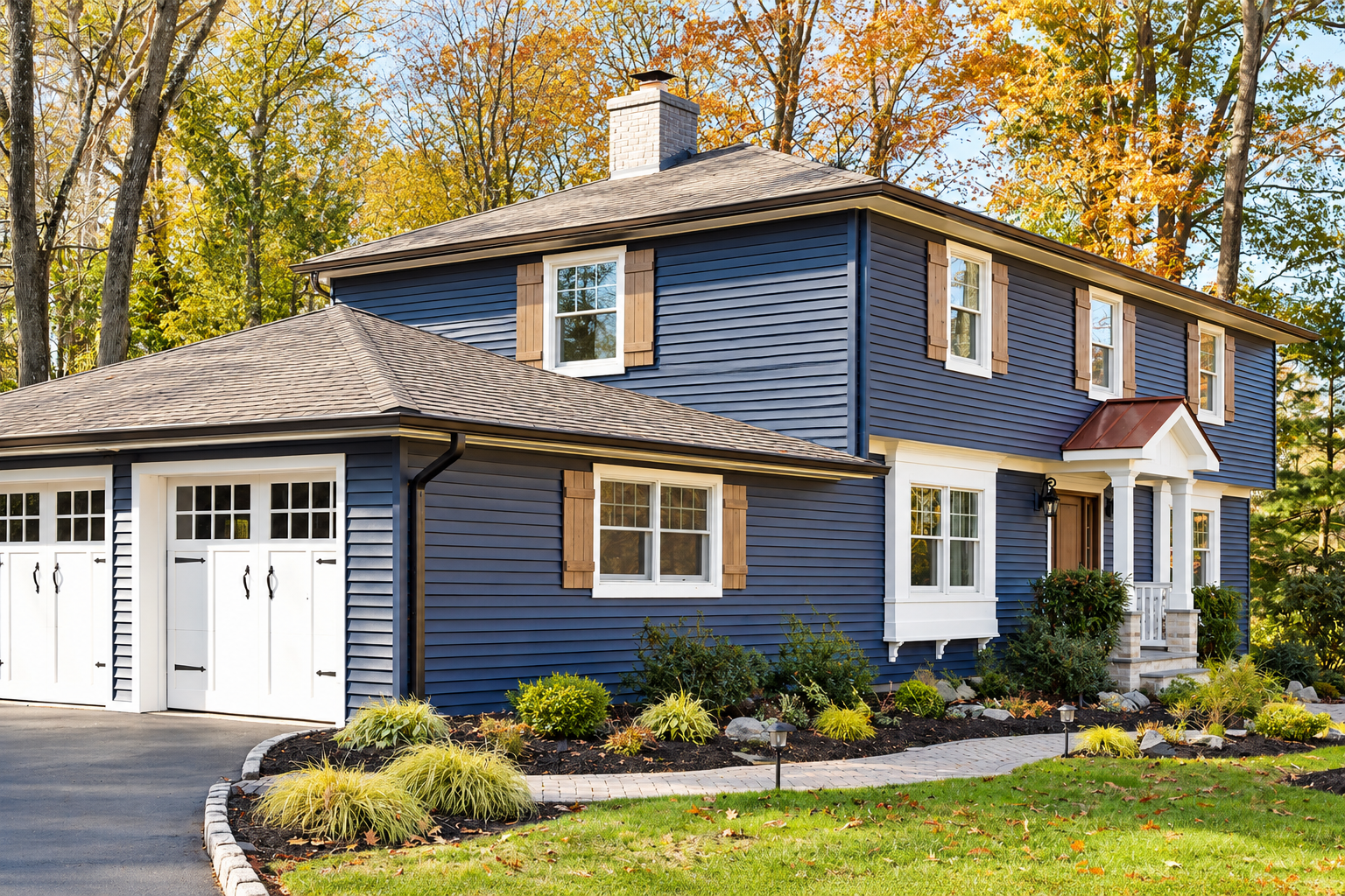 Home exterior with professionally installed siding