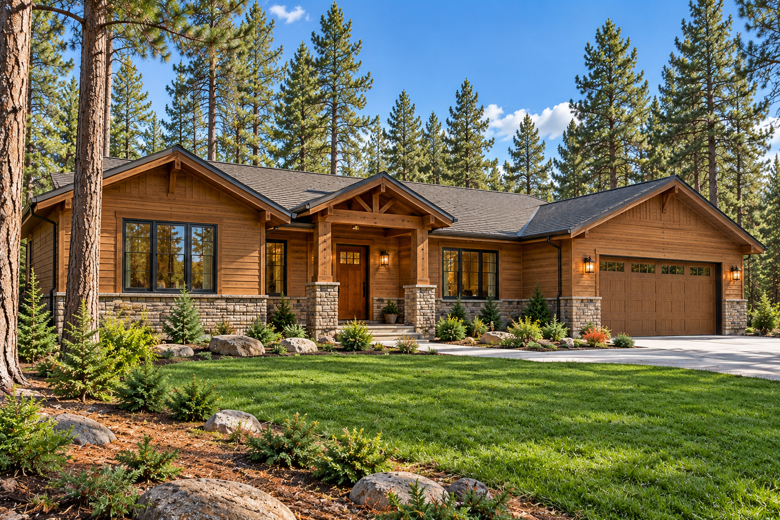 Residential home with professionally installed siding